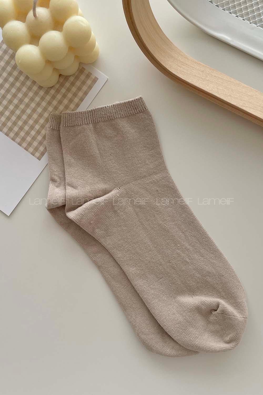 Modalamelif Taş Rengi Patik Çorap