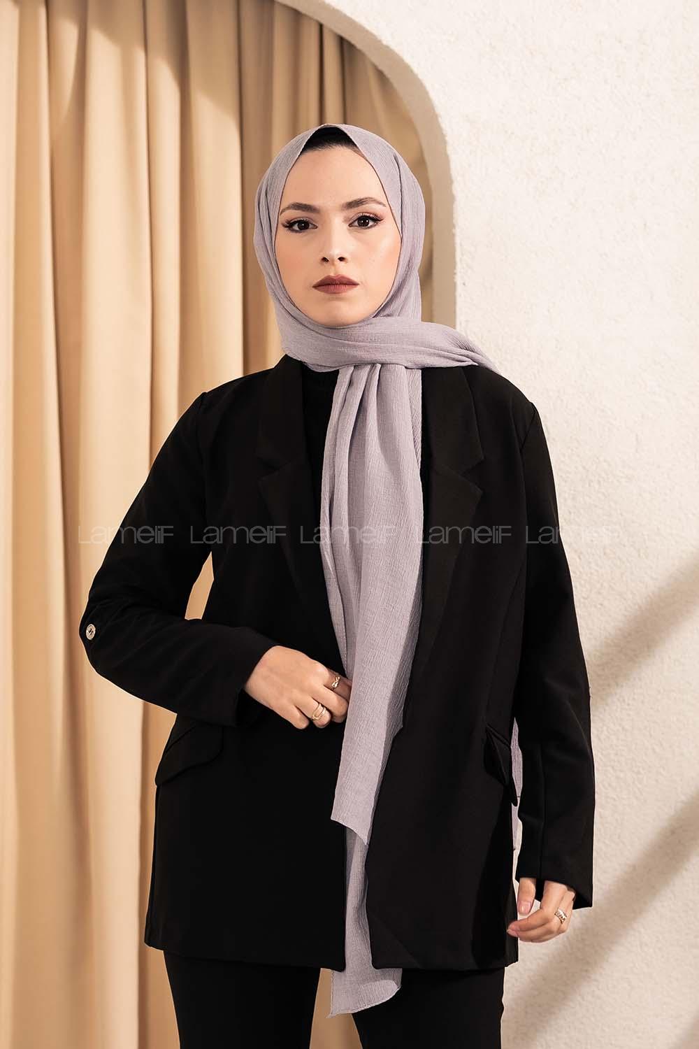 Modalamelif Comfort Şal Gümüş Gri