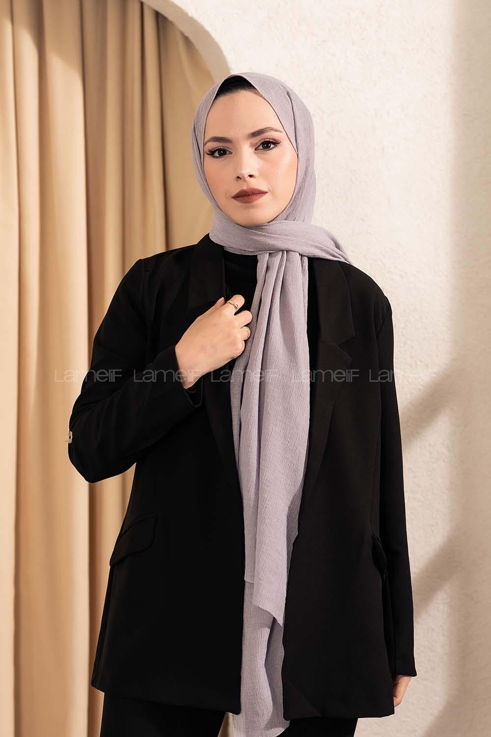 Modalamelif Comfort Şal Gümüş Gri