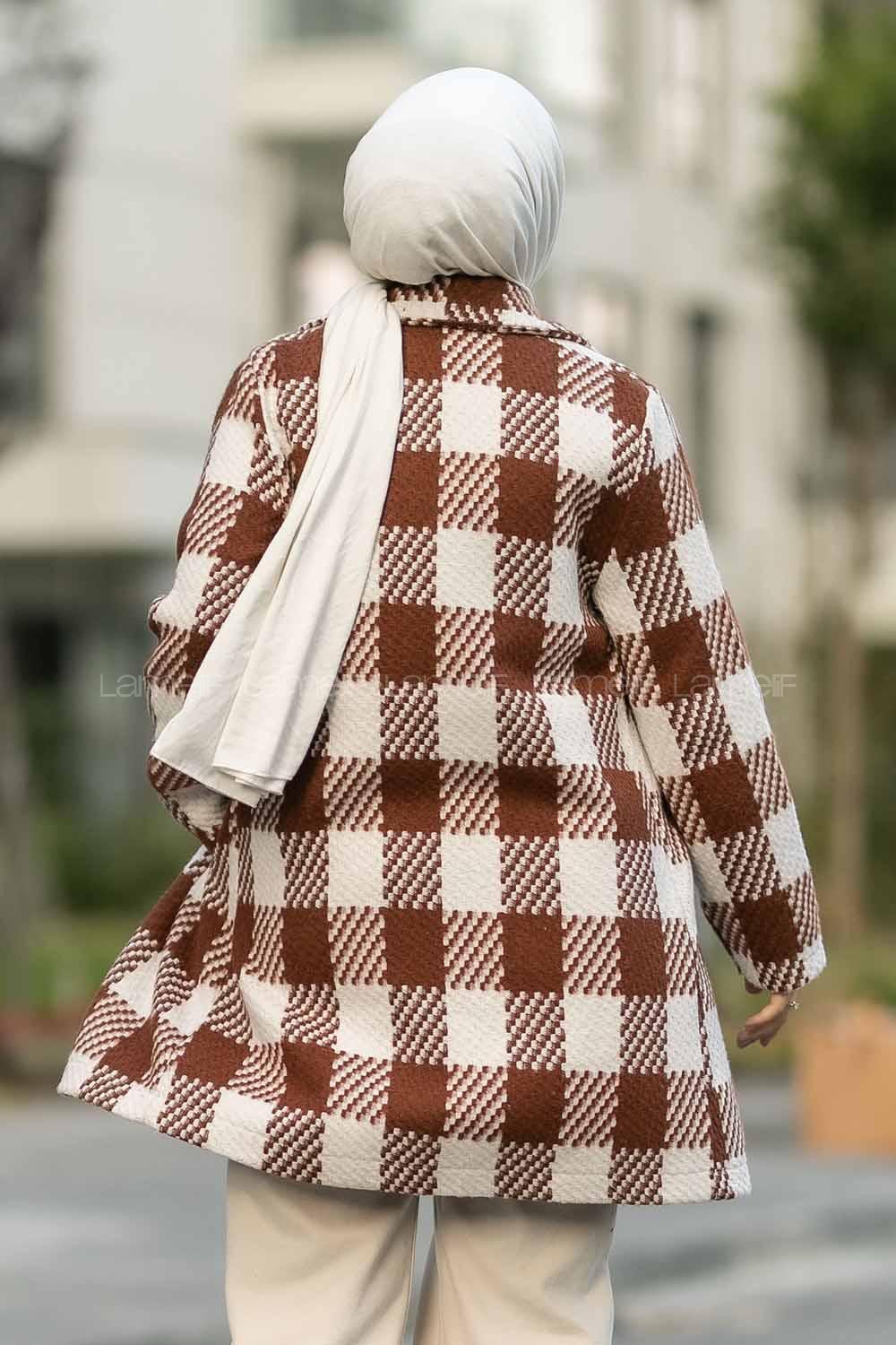 Modalamelif Alara Tek Düğme Detaylı Çift Cepli Kaban Taba