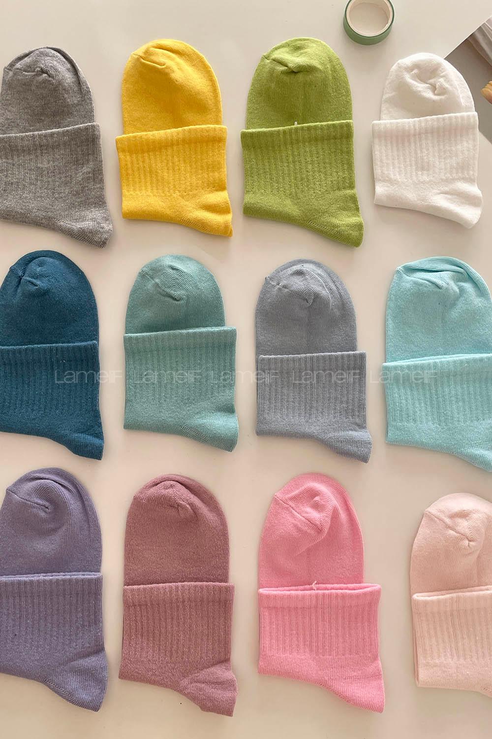 Lamelif Yarım Kolej Çorap 12li Paket