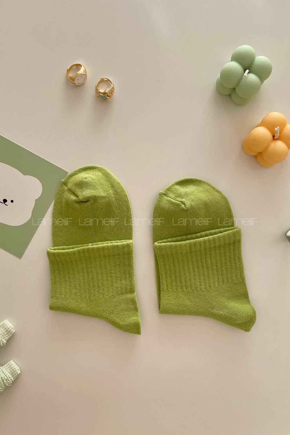 Modalamelif Yarım Kolej Çorap Yeşil