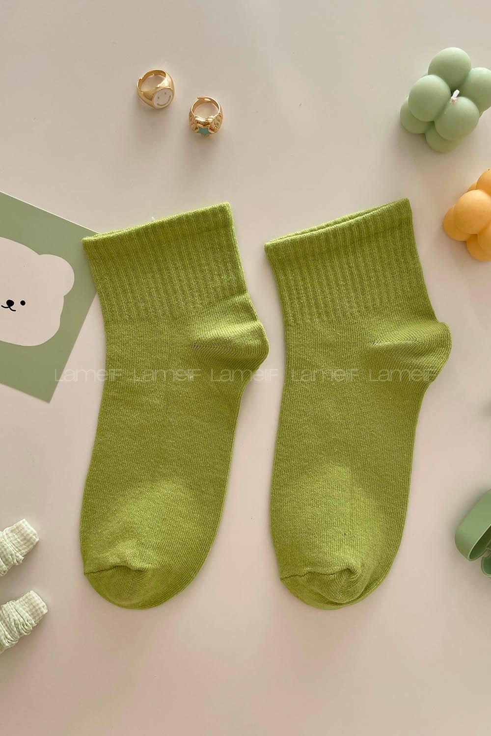 Modalamelif Yarım Kolej Çorap Yeşil