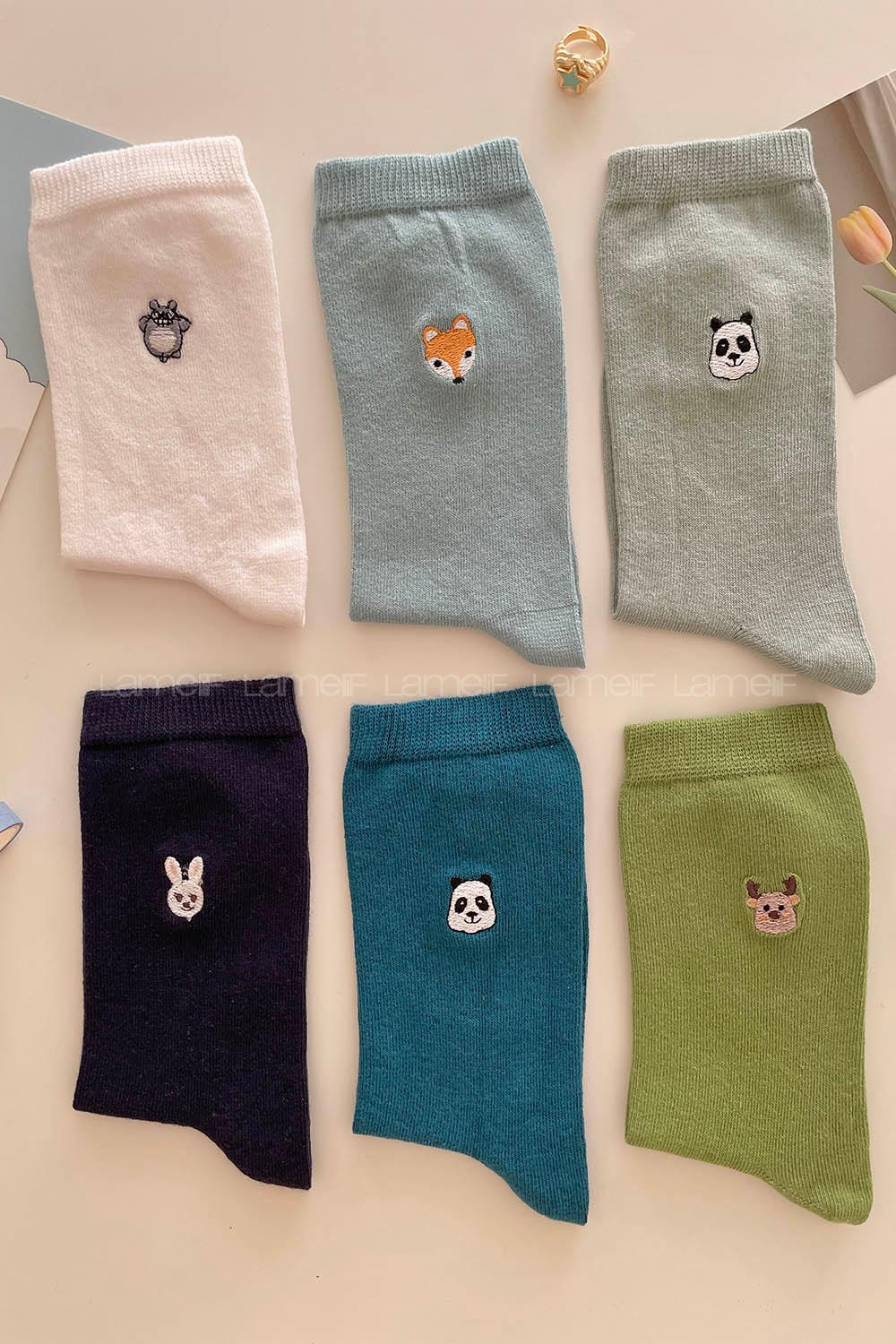 Modalamelif Sevimli Hayvan Çorapları 6lı Set