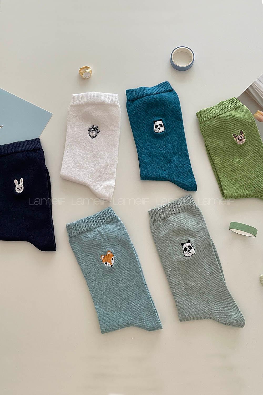 Modalamelif Sevimli Hayvan Çorapları 6lı Set