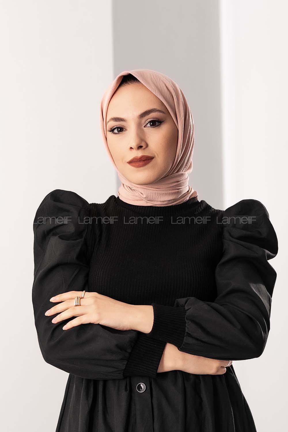 Modalamelif Koton Caz Eşarp Açık Pudra