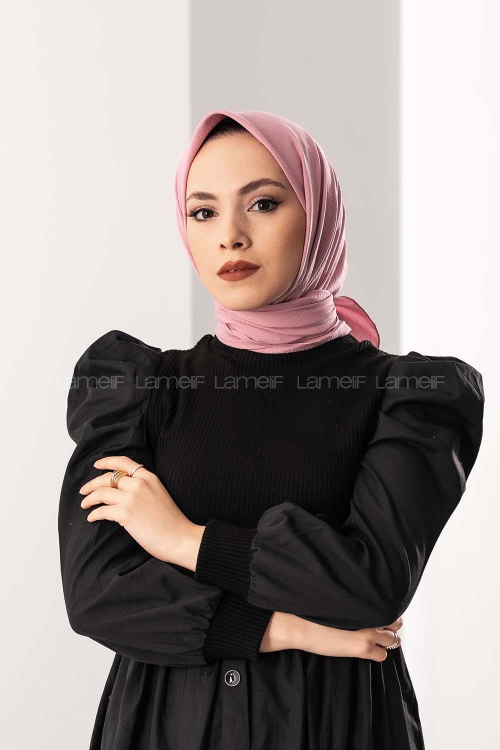 Modalamelif Koton Caz Eşarp Şeker Pembe