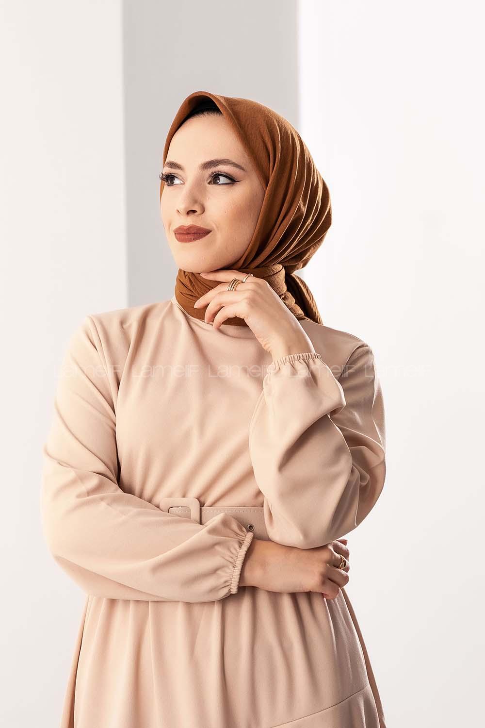 Modalamelif Koton Caz Eşarp Sütlü Kahve