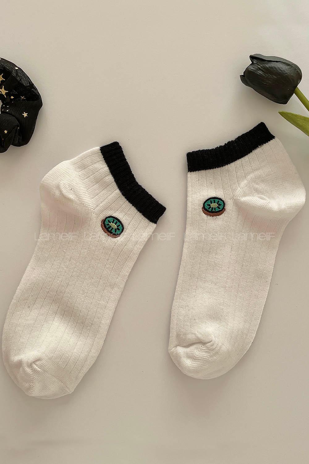 Modalamelif Kivi Desenli Babet Çorap
