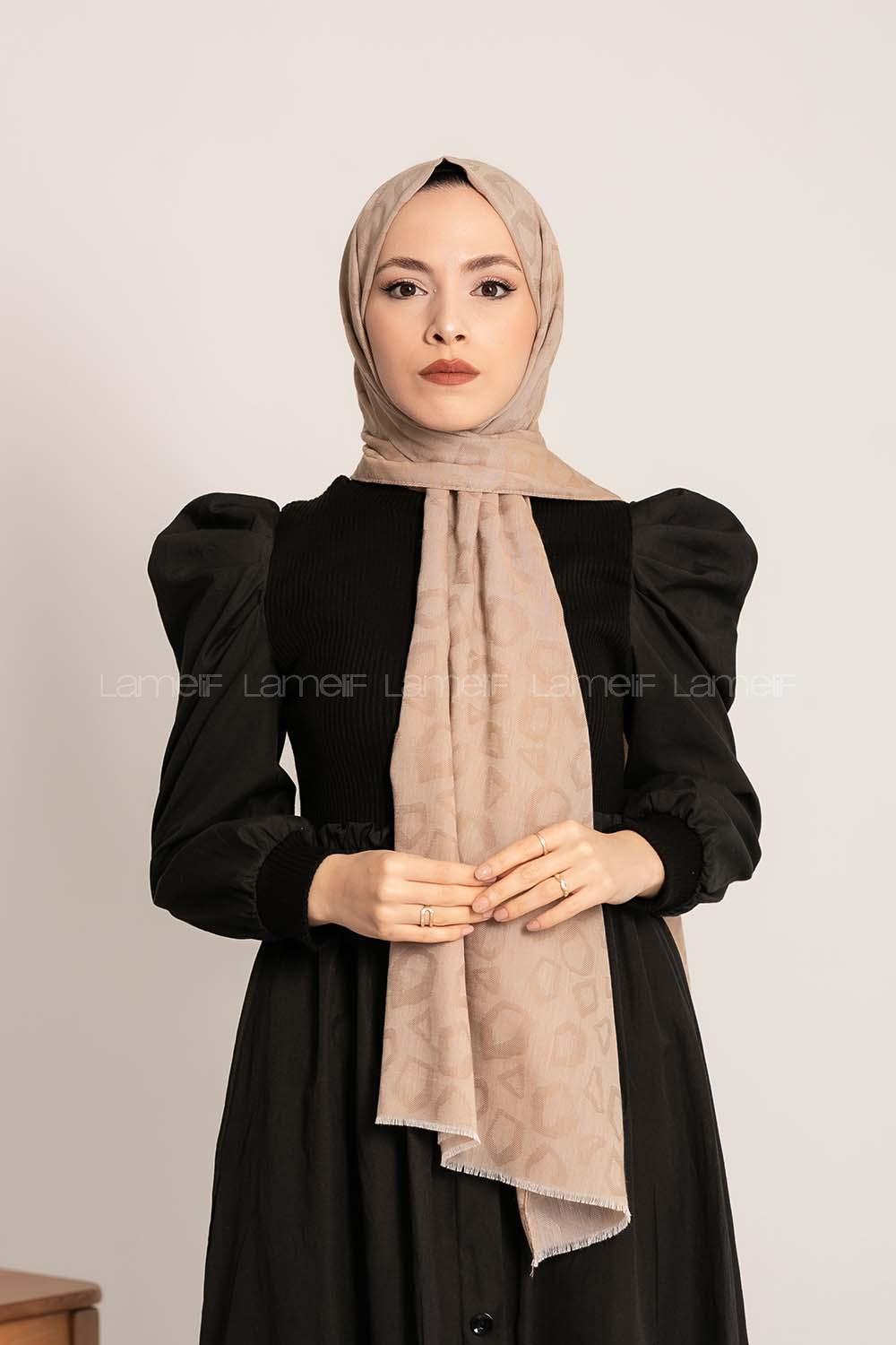 Modalamelif Leopar Desen Pamuk  Şal Taş