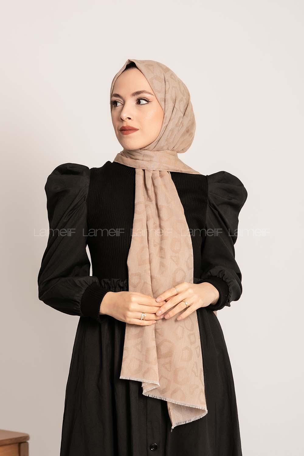 Modalamelif Leopar Desen Pamuk  Şal Taş