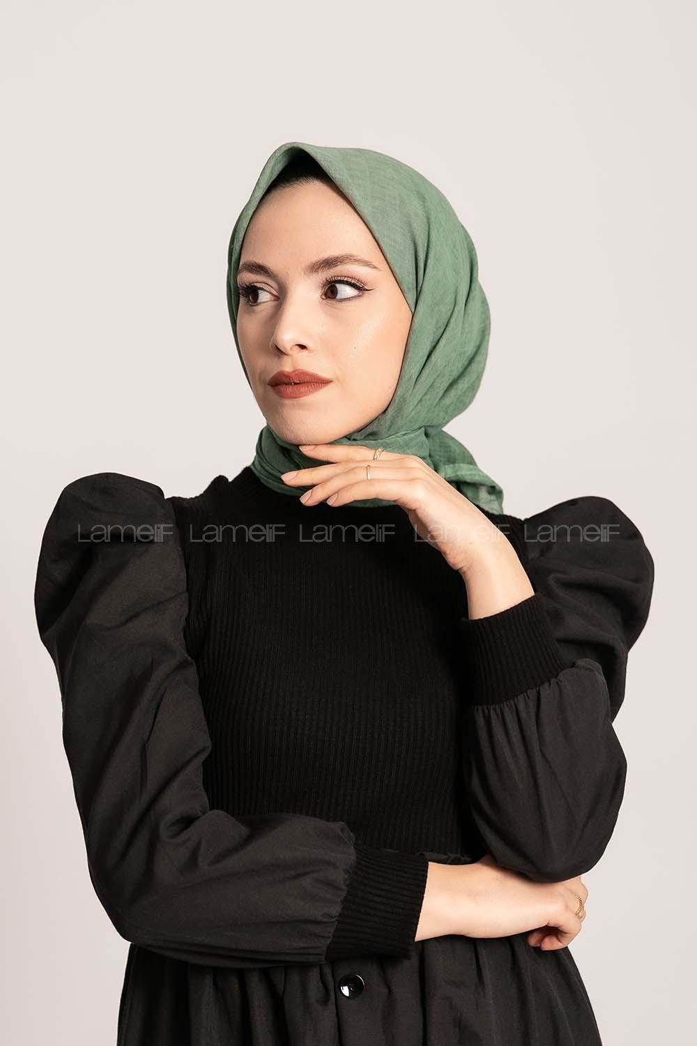 Modalamelif Taşlanmış Pamuk Çağla Yeşili