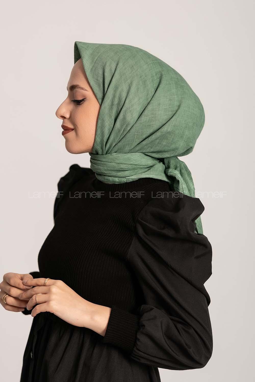 Modalamelif Taşlanmış Pamuk Çağla Yeşili