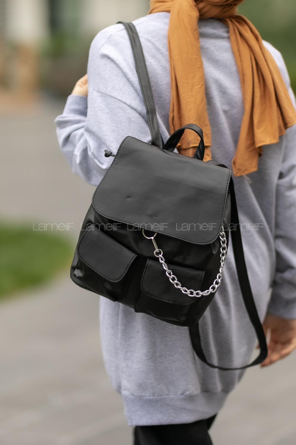 Modalamelif Aron Kadın Sırt Çantası Siyah