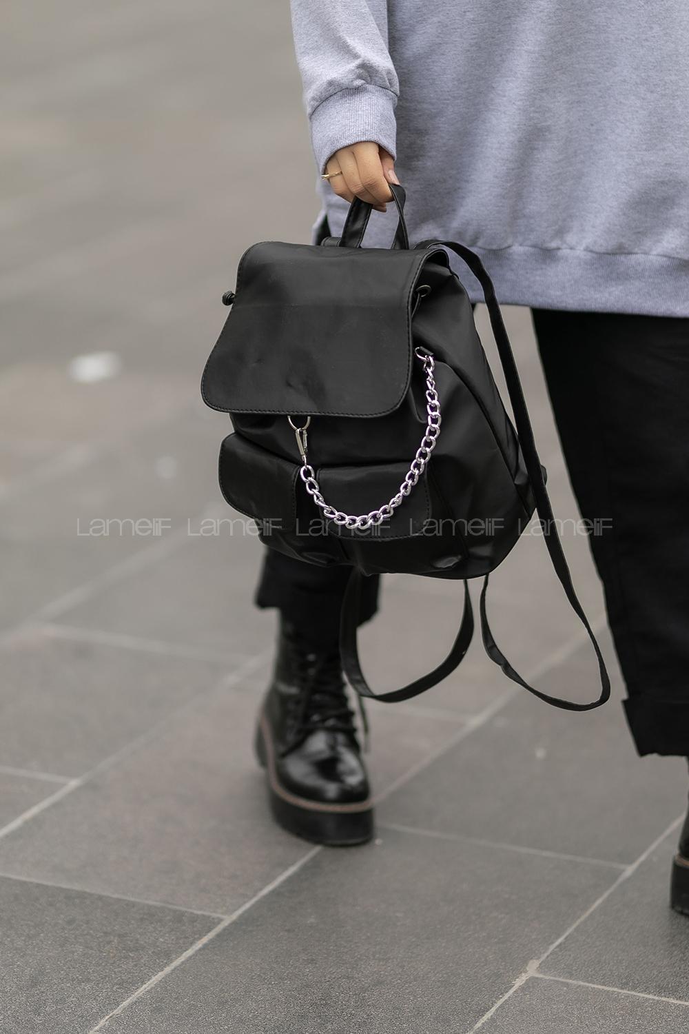 Modalamelif Aron Kadın Sırt Çantası Siyah