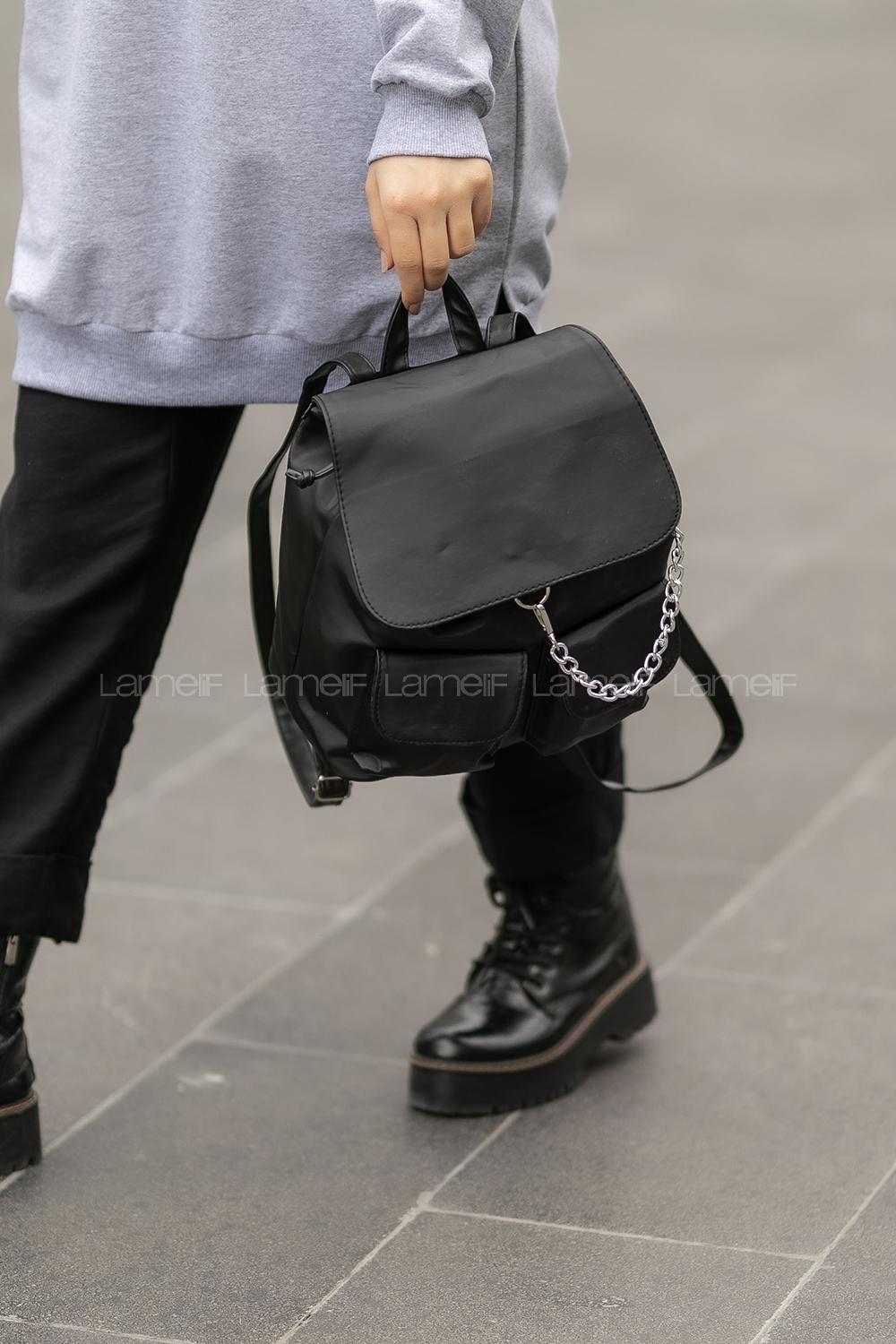 Modalamelif Aron Kadın Sırt Çantası Siyah