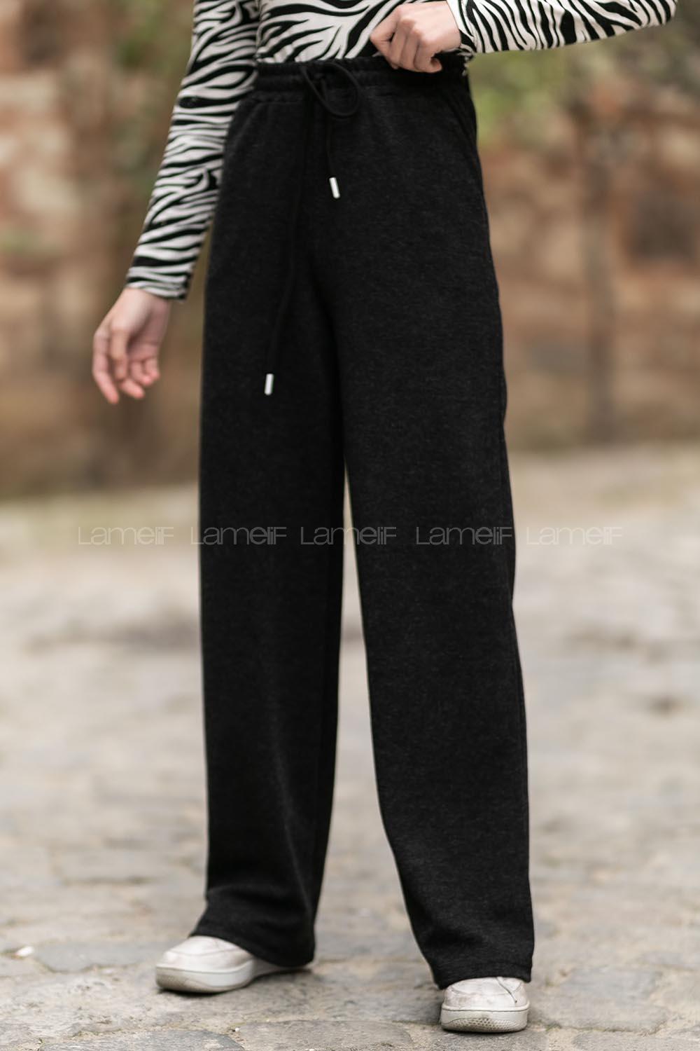 Modalamelif Beli Lastikli Bol Paça Eşofman Altı Antrasit