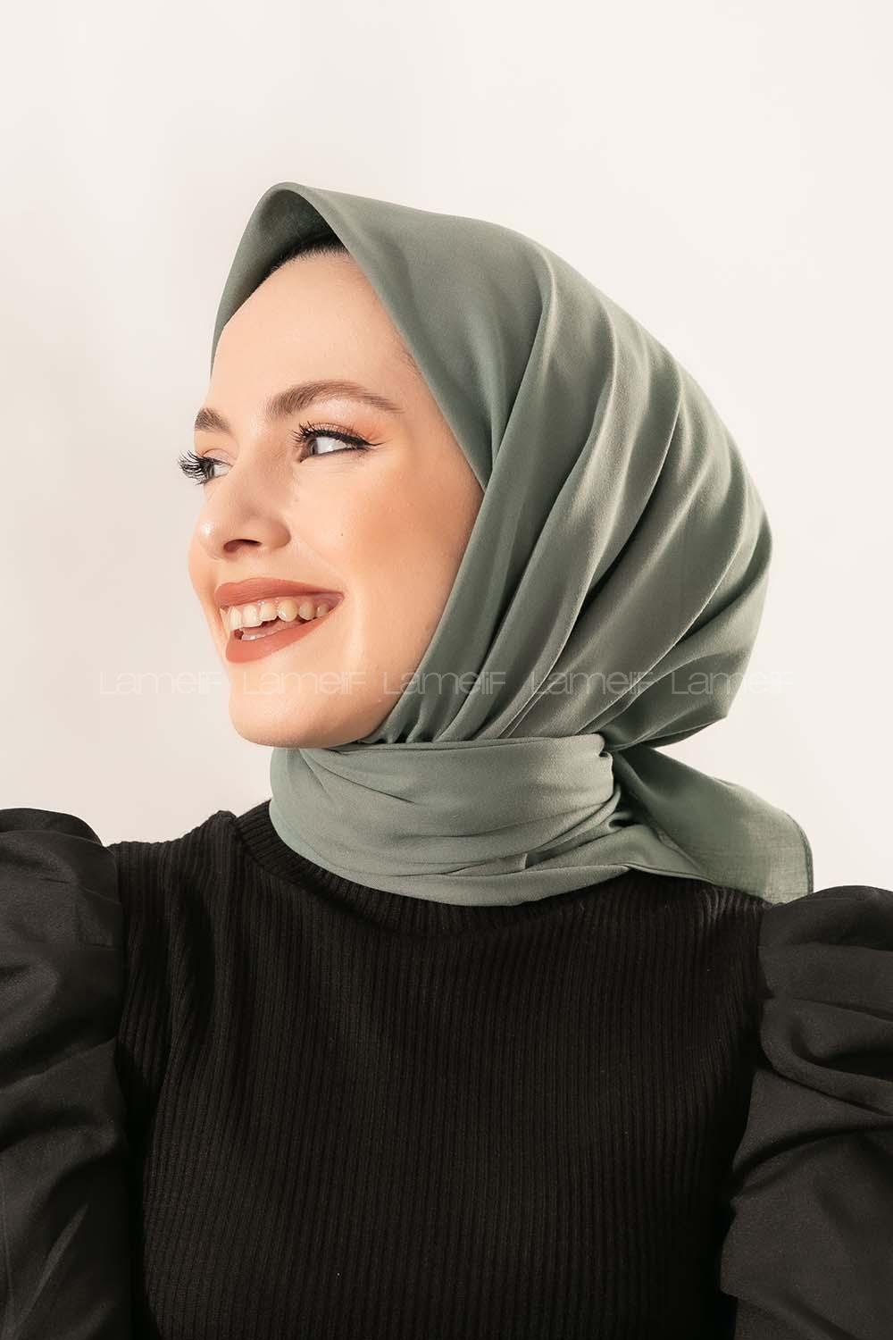 Lamelif Keten Eşarp Çağla Yeşili