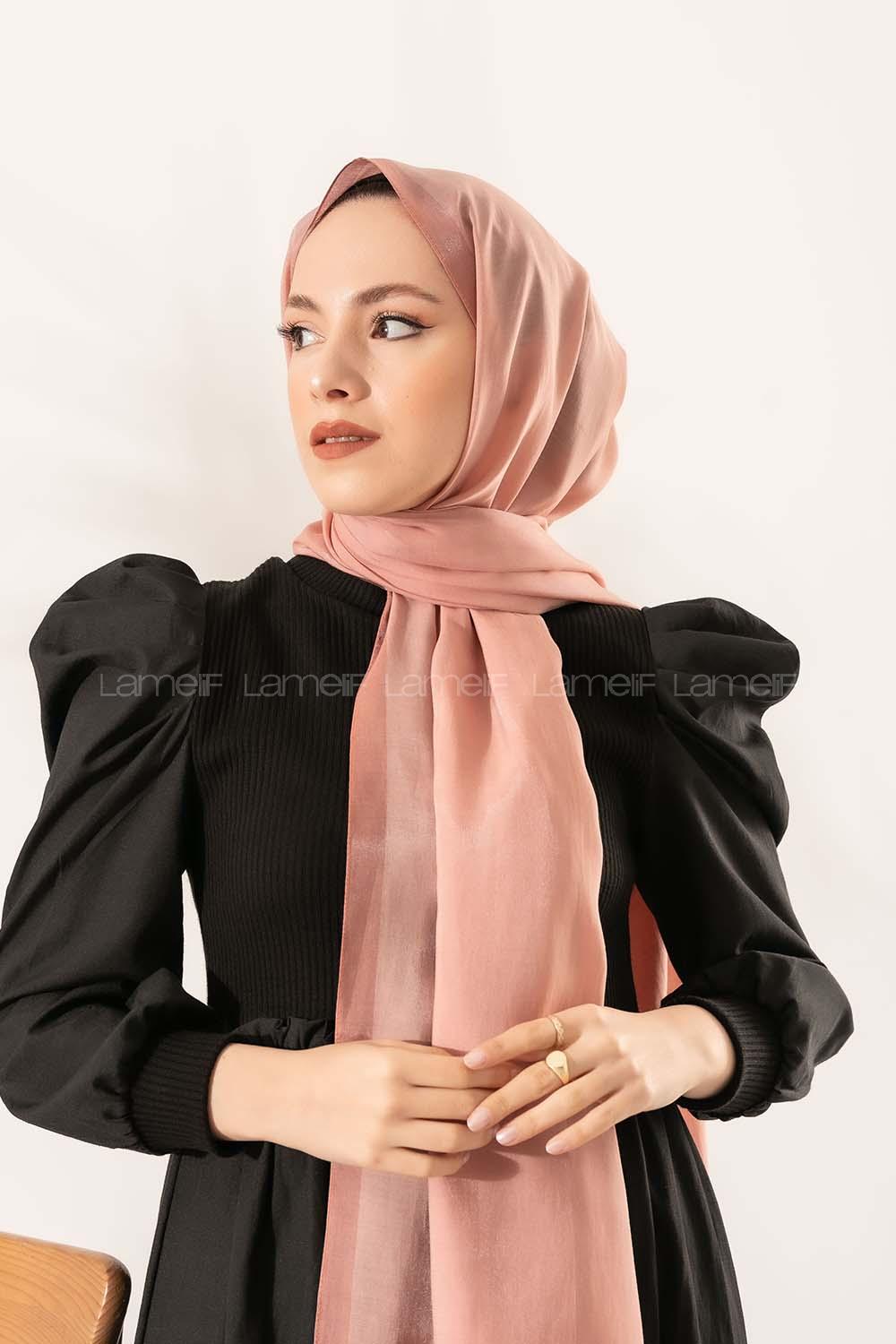 Modalamelif  Koyu Somon  Şeftali    Modal Şal