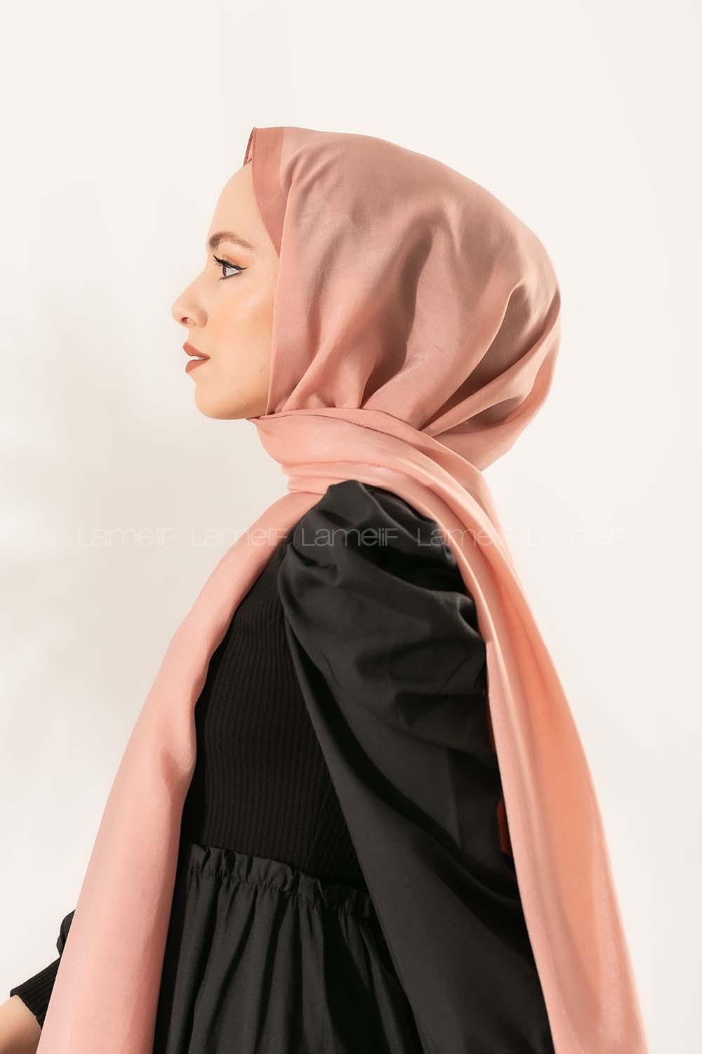 Modalamelif  Koyu Somon  Şeftali    Modal Şal