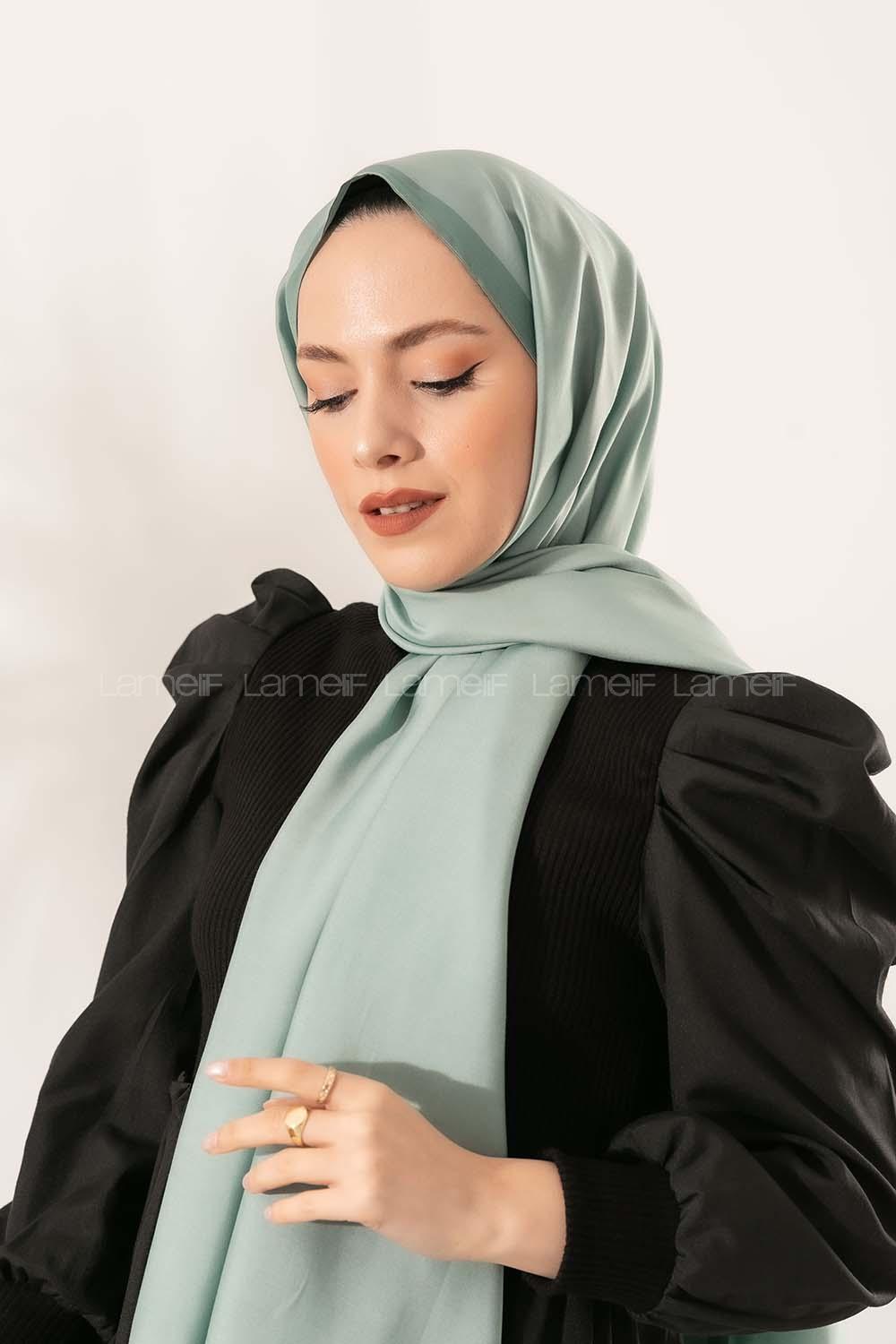 Modalamelif  Pastel Yeşil Turkuaz Yeşil    Modal Şal