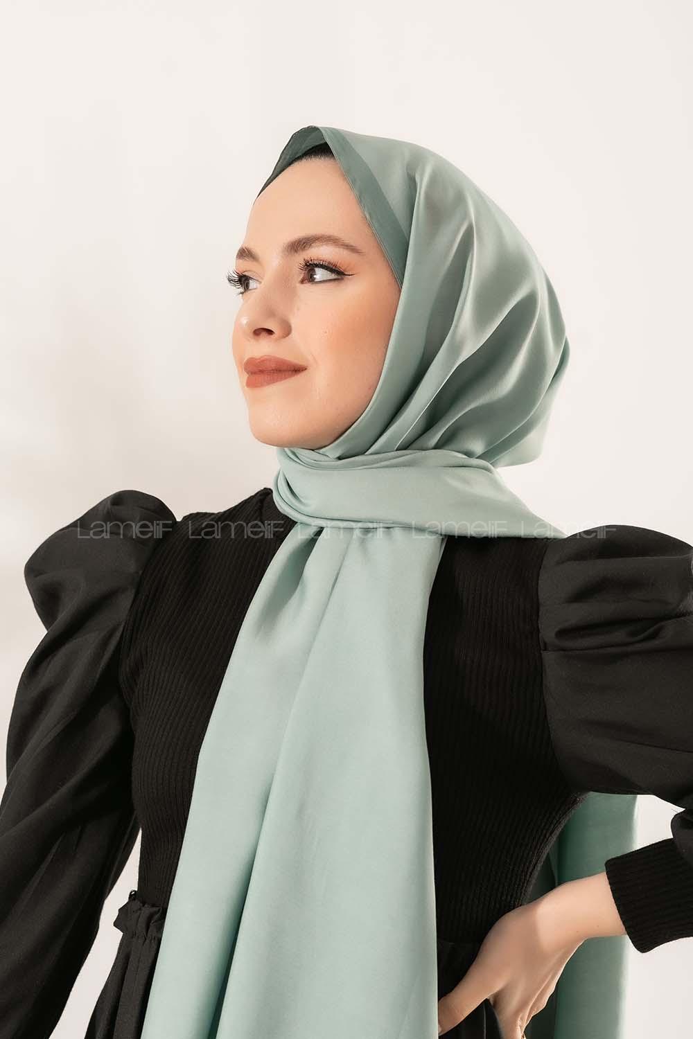 Modalamelif  Pastel Yeşil Turkuaz Yeşil    Modal Şal