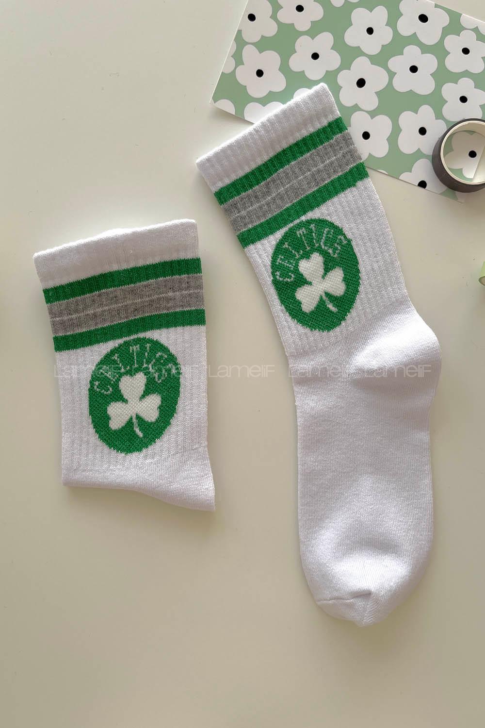 Modalamelif Celtıus Baskılı Yeşil Çorap