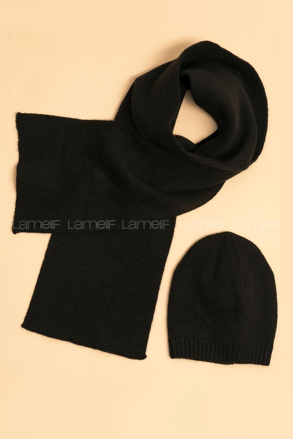 Modalamelif İkili Lüks Takım Siyah Bere