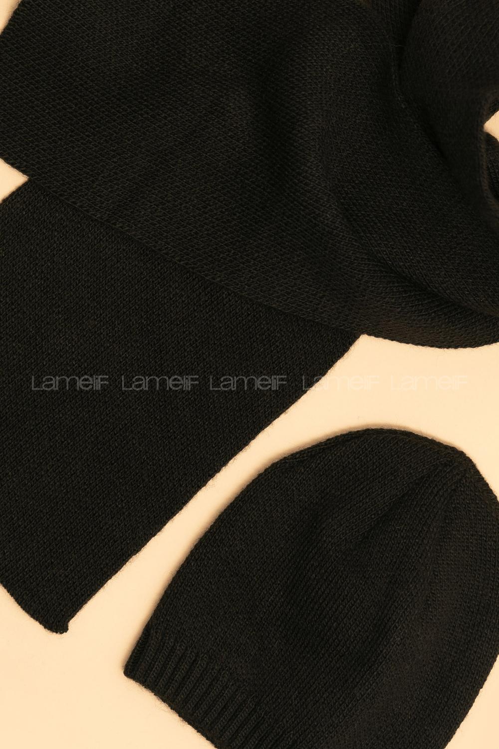 Modalamelif İkili Lüks Takım Siyah Bere