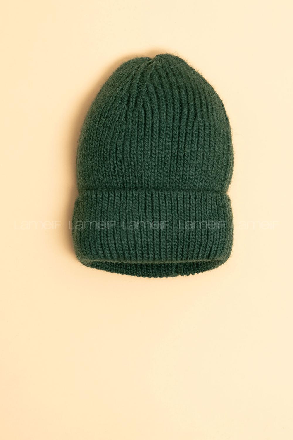 Modalamelif Lüx Fitilli Katlamalı Haki Bere