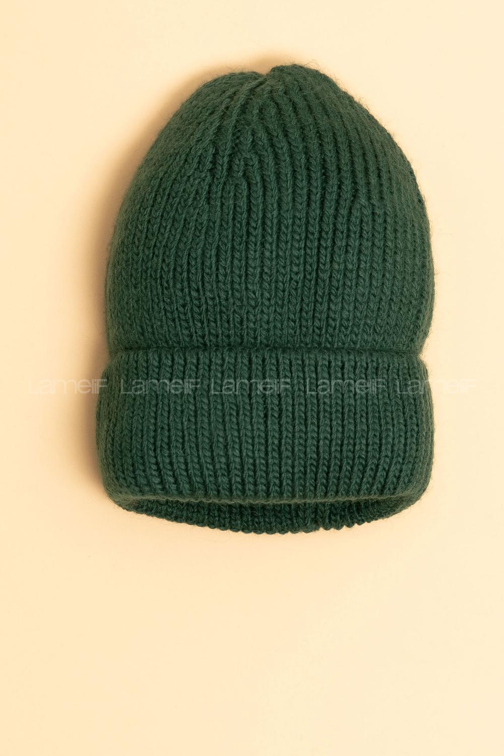 Modalamelif Lüx Fitilli Katlamalı Haki Bere