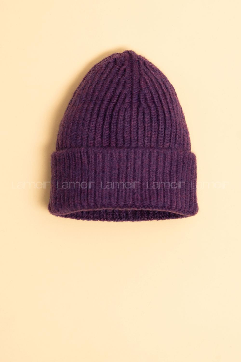 Modalamelif Lüx Fitilli Katlamalı Mor Bere