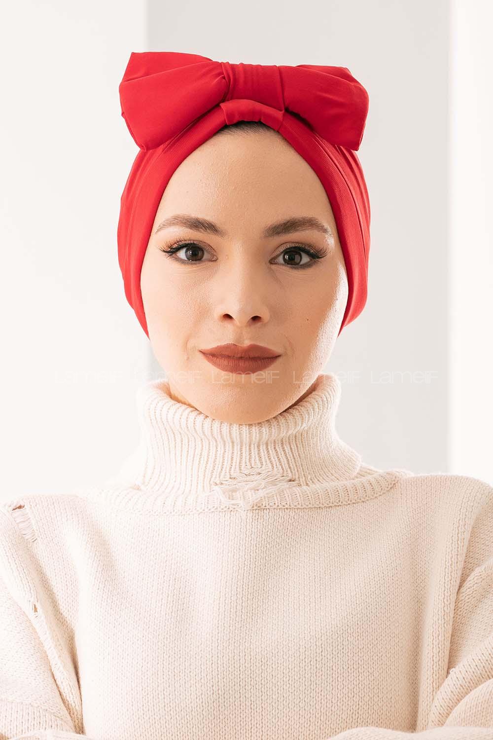 Modalamelif Çift Taraflı Fiyonklu-Tek Bantlı Dış Bone Kırmızı