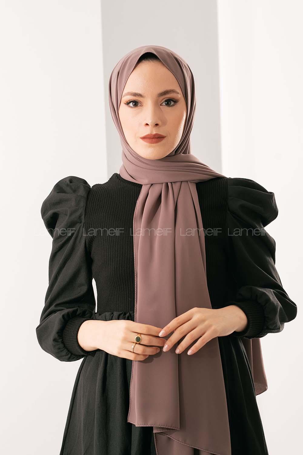 Modalamelif Fındık Kabuğu Medine İpeği Şal