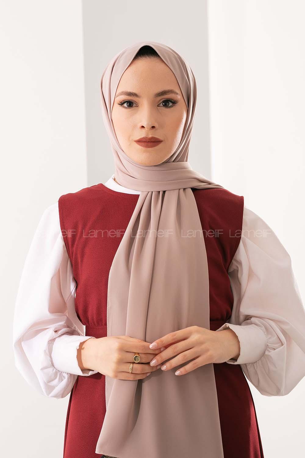 Modalamelif Koyu Taş Medine İpeği Şal