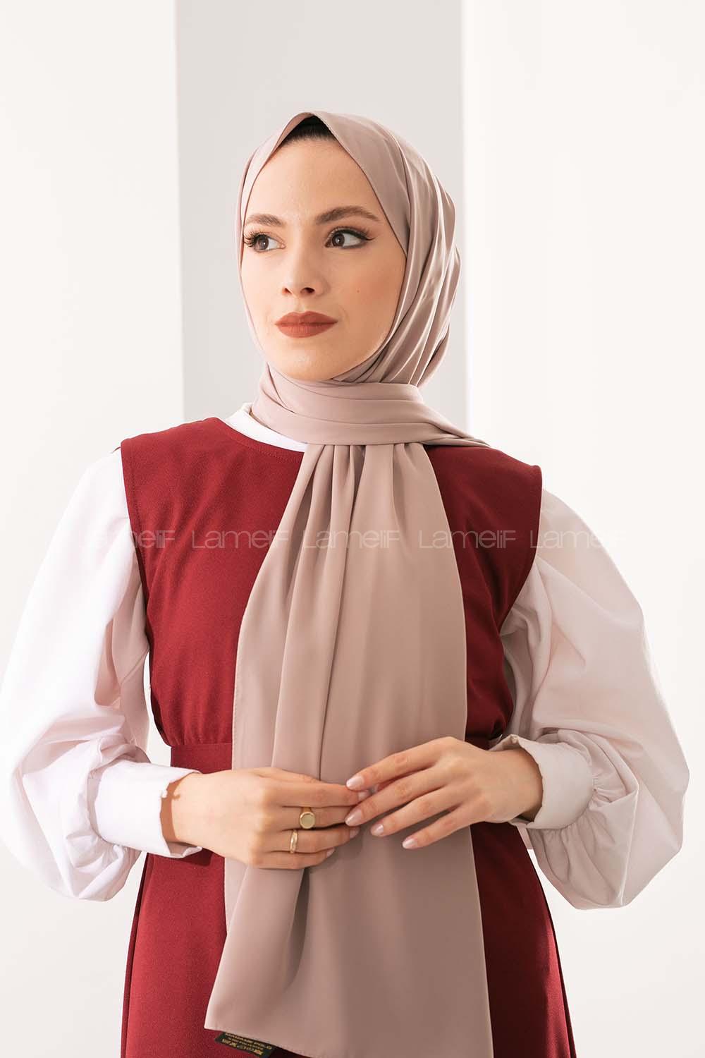 Modalamelif Koyu Taş Medine İpeği Şal