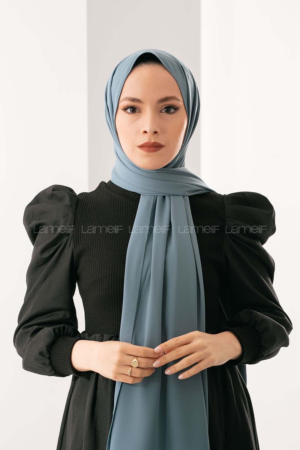 Modalamelif Petrol Yeşili Medine İpeği Şal