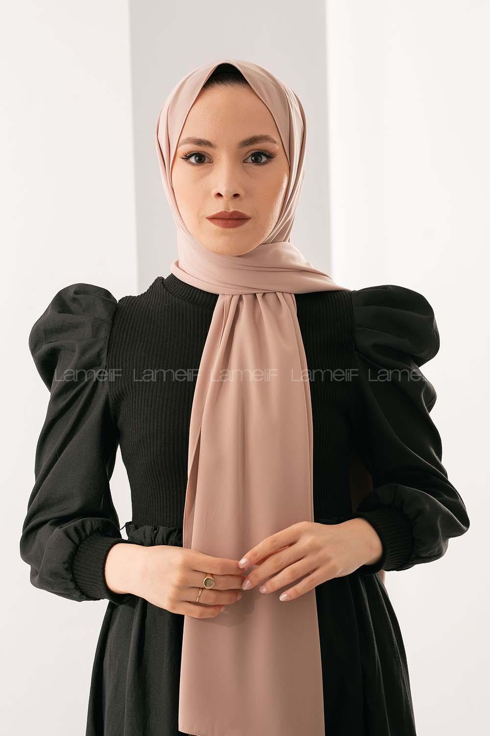 Modalamelif Soft Vizonrengi Medine İpeği Şal