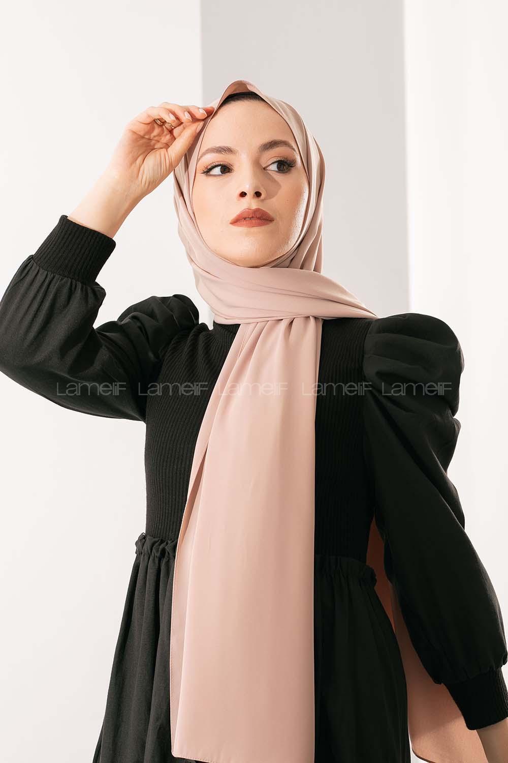 Modalamelif Soft Vizonrengi Medine İpeği Şal