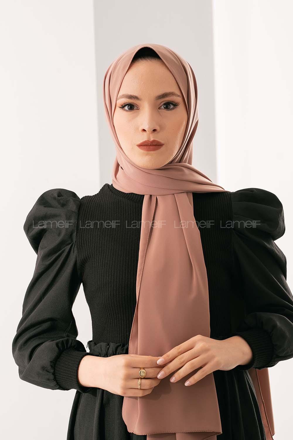 Modalamelif Sütlü Kahve medine İpeği Şal