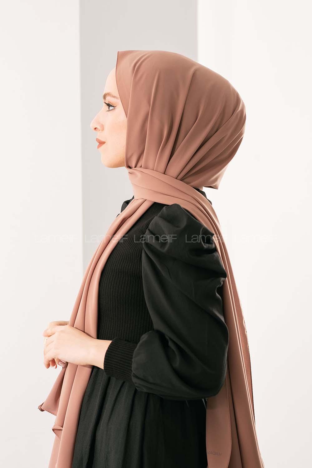 Modalamelif Sütlü Kahve medine İpeği Şal