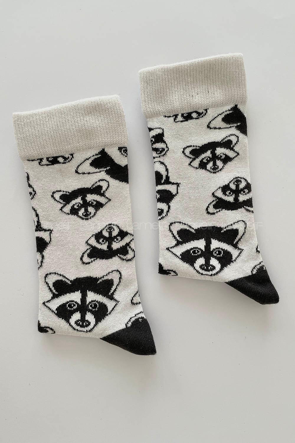 Modalamelif Rakun Baskılı Kolej Çorap