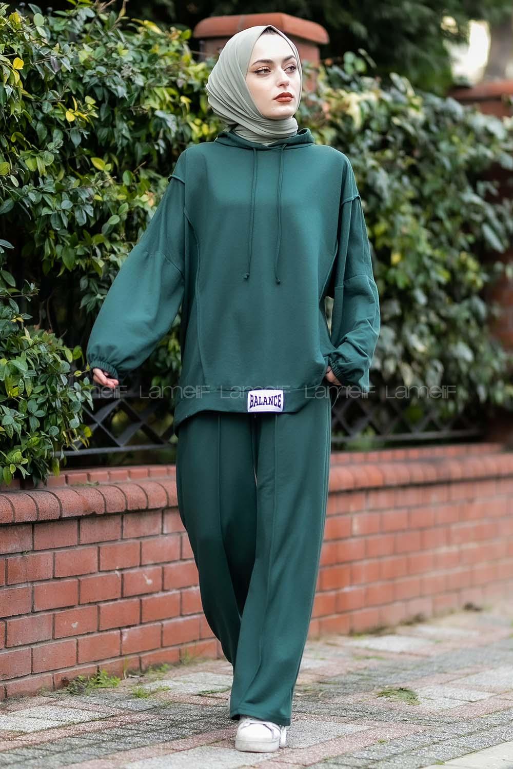 Modalamelif Balance Armalı Çımalı İkili Takım Zümrüt Yeşili