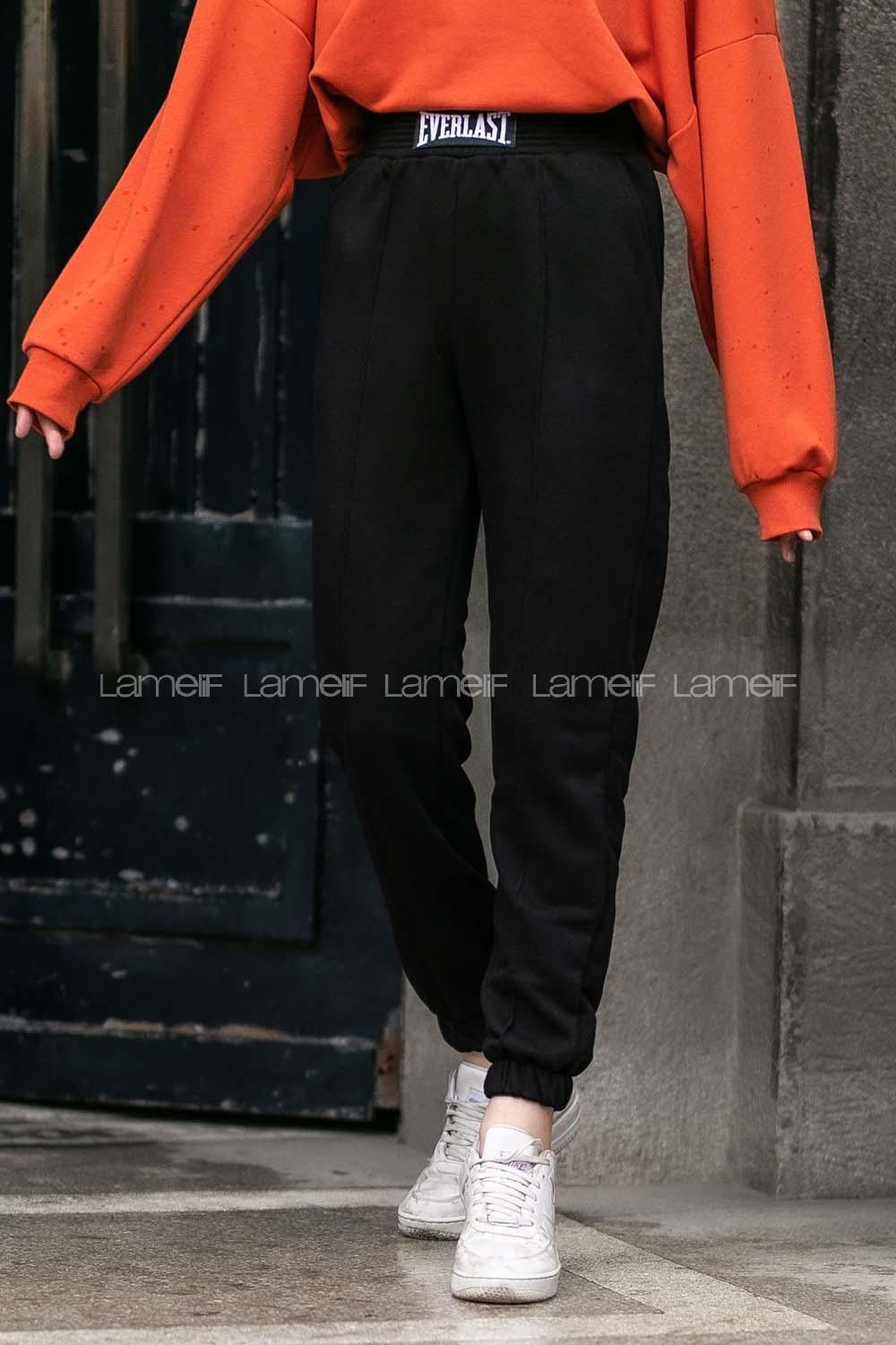 Modalamelif 3 İplik Şardonsuz Everlast Eşofman Siyah