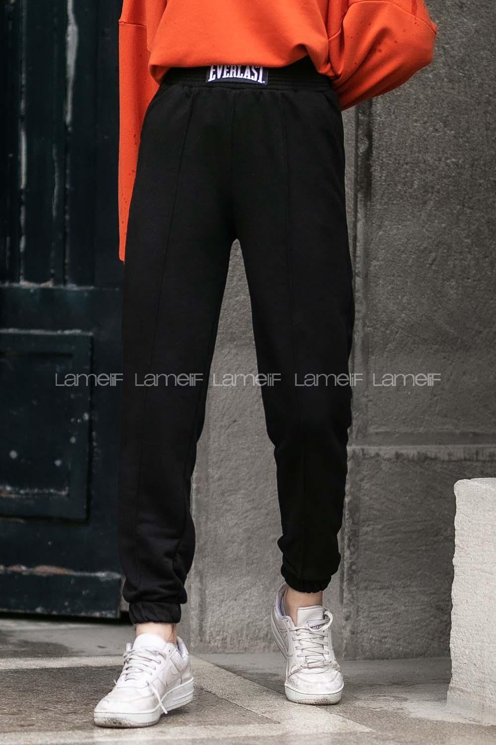 Modalamelif 3 İplik Şardonsuz Everlast Eşofman Siyah