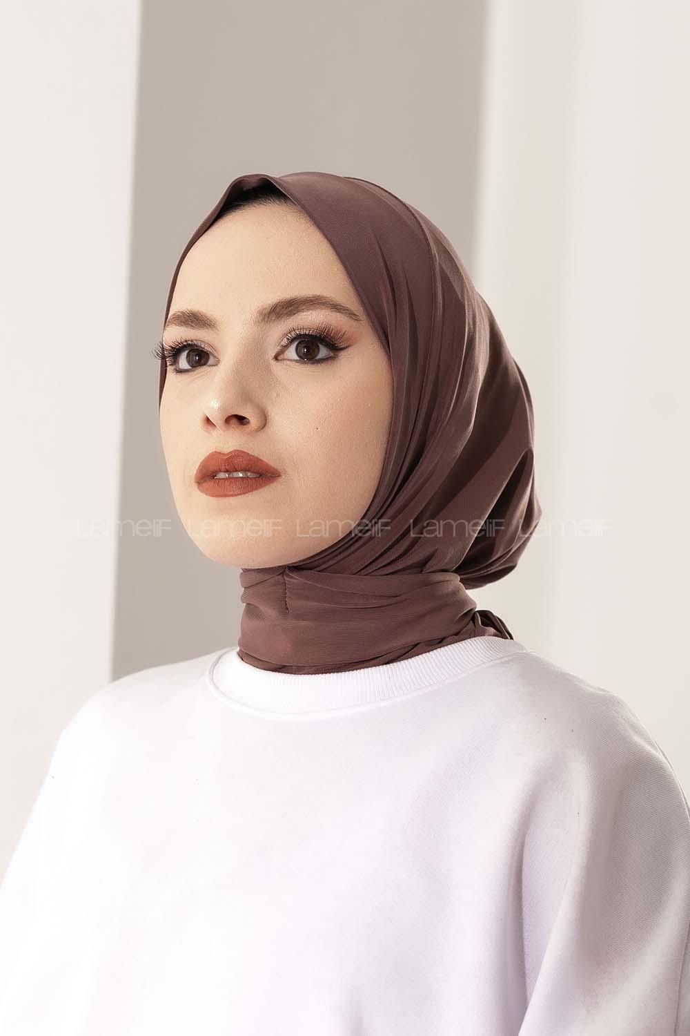 Modalamelif Çıtçıtlı Pratik Hijab Bone Eflatun