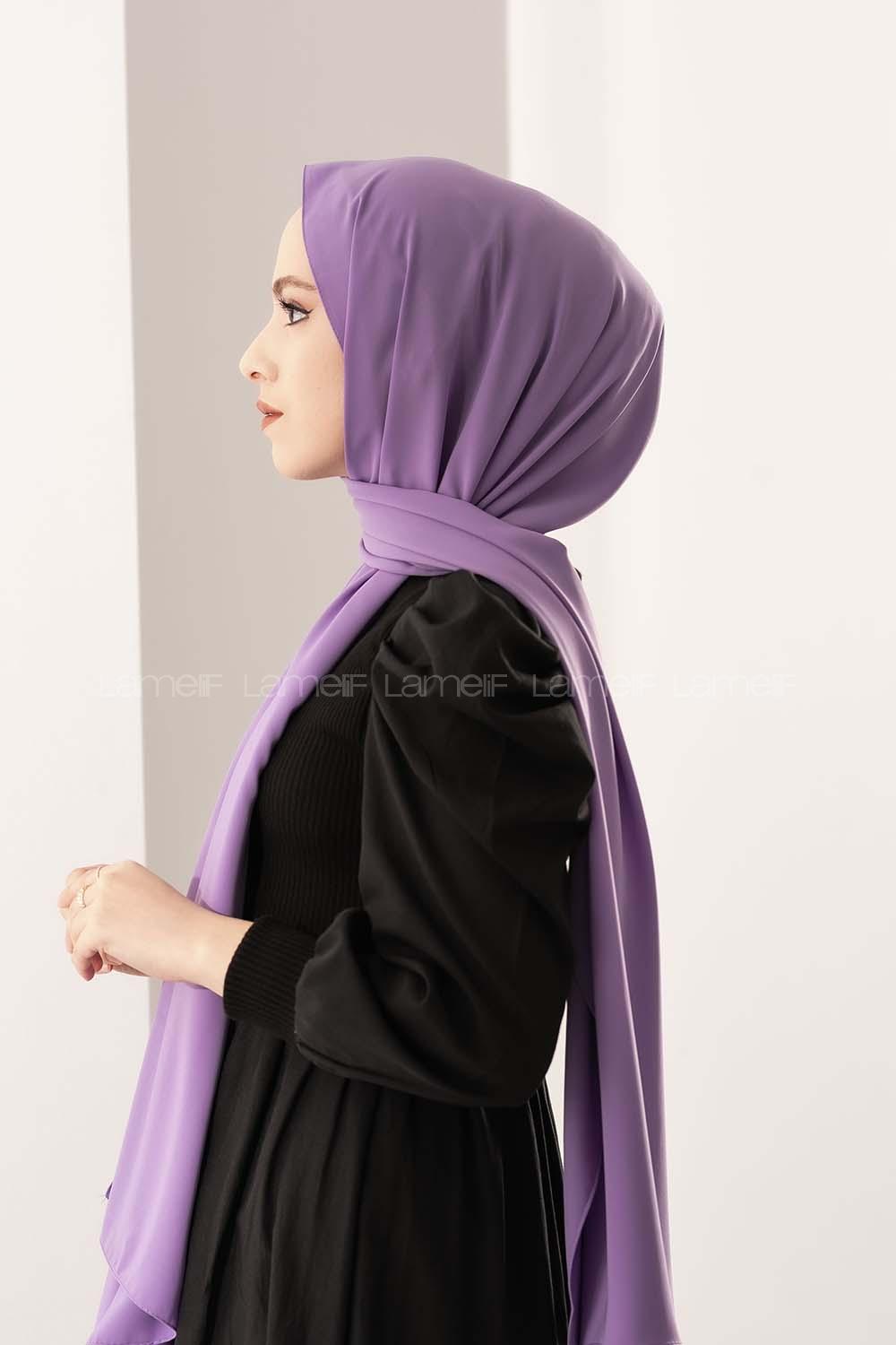 Modalamelif Lila  Medine İpeği Şal