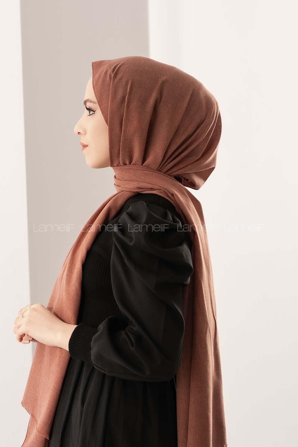 Modalamelif Şeftali Keten Şal