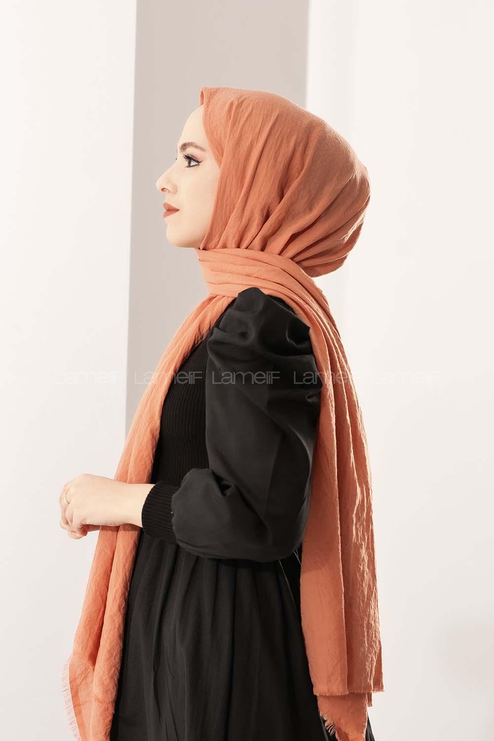 Modalamelif Turuncu Pamuk-Caz Şal