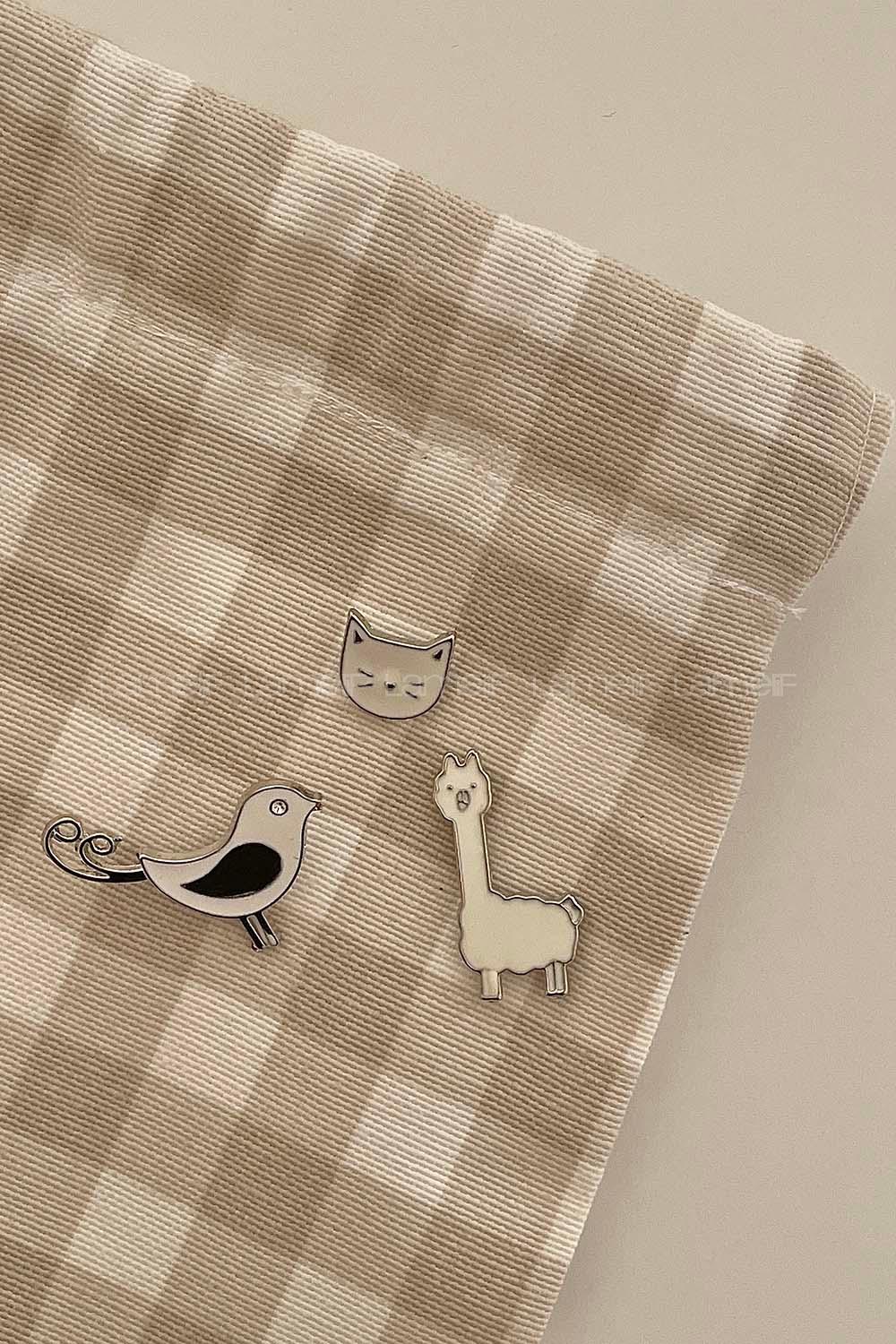 Lamelif Animals 3lü  Demir Broş